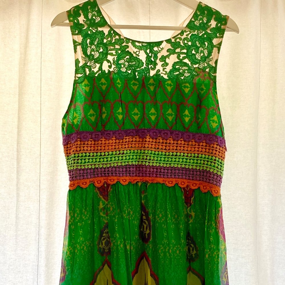 Hemant & Nandita Silk Mintzita Maxi Dress